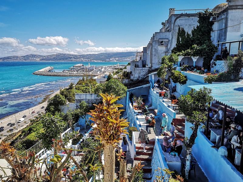 A scenic coastal retreat nestled in Tangier, Morocco.