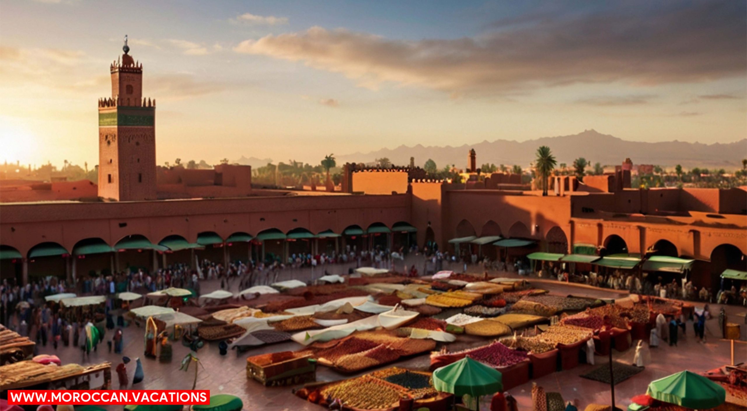 Aerial view of marrakesh.