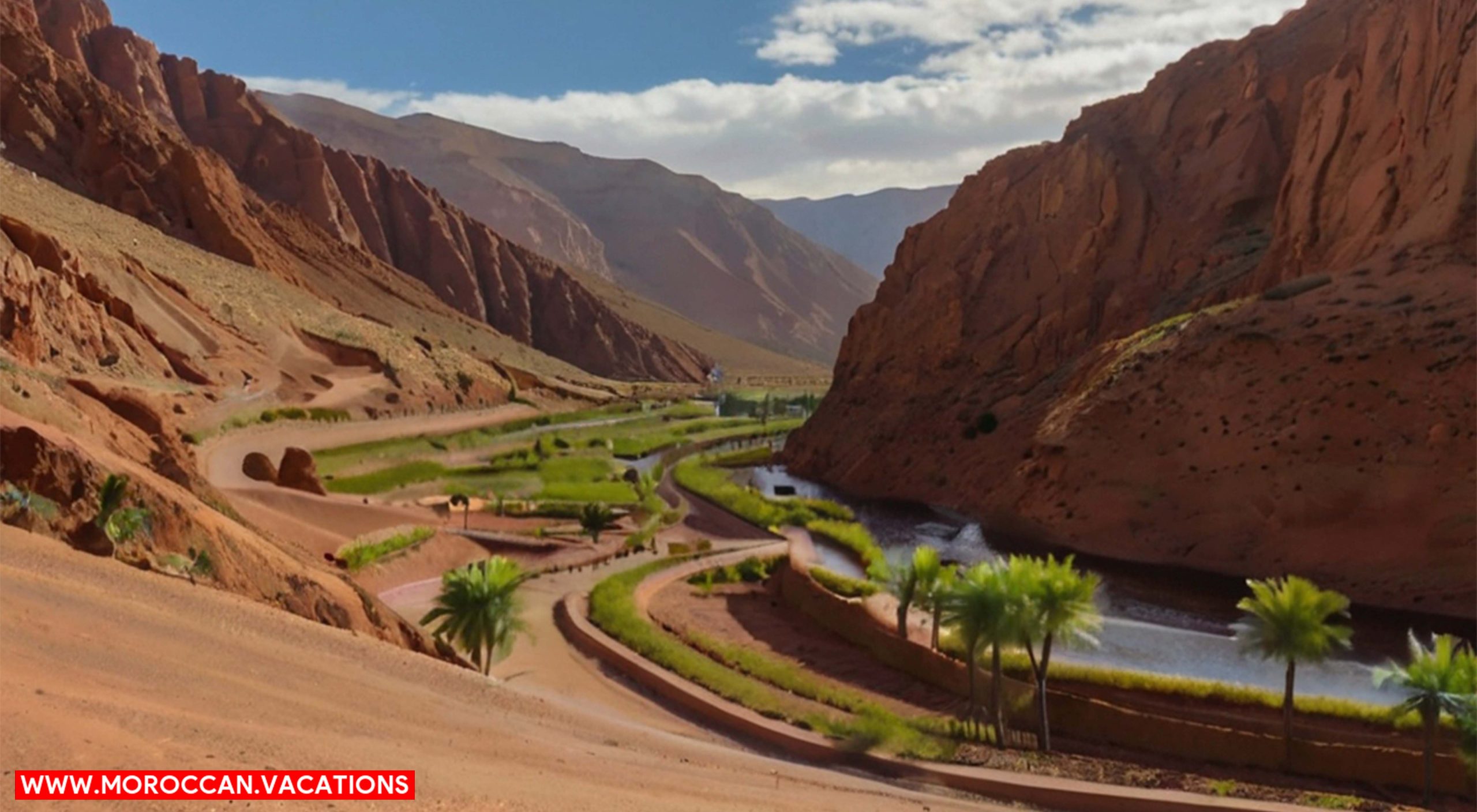 An image of Dades Valley rugged mountains.