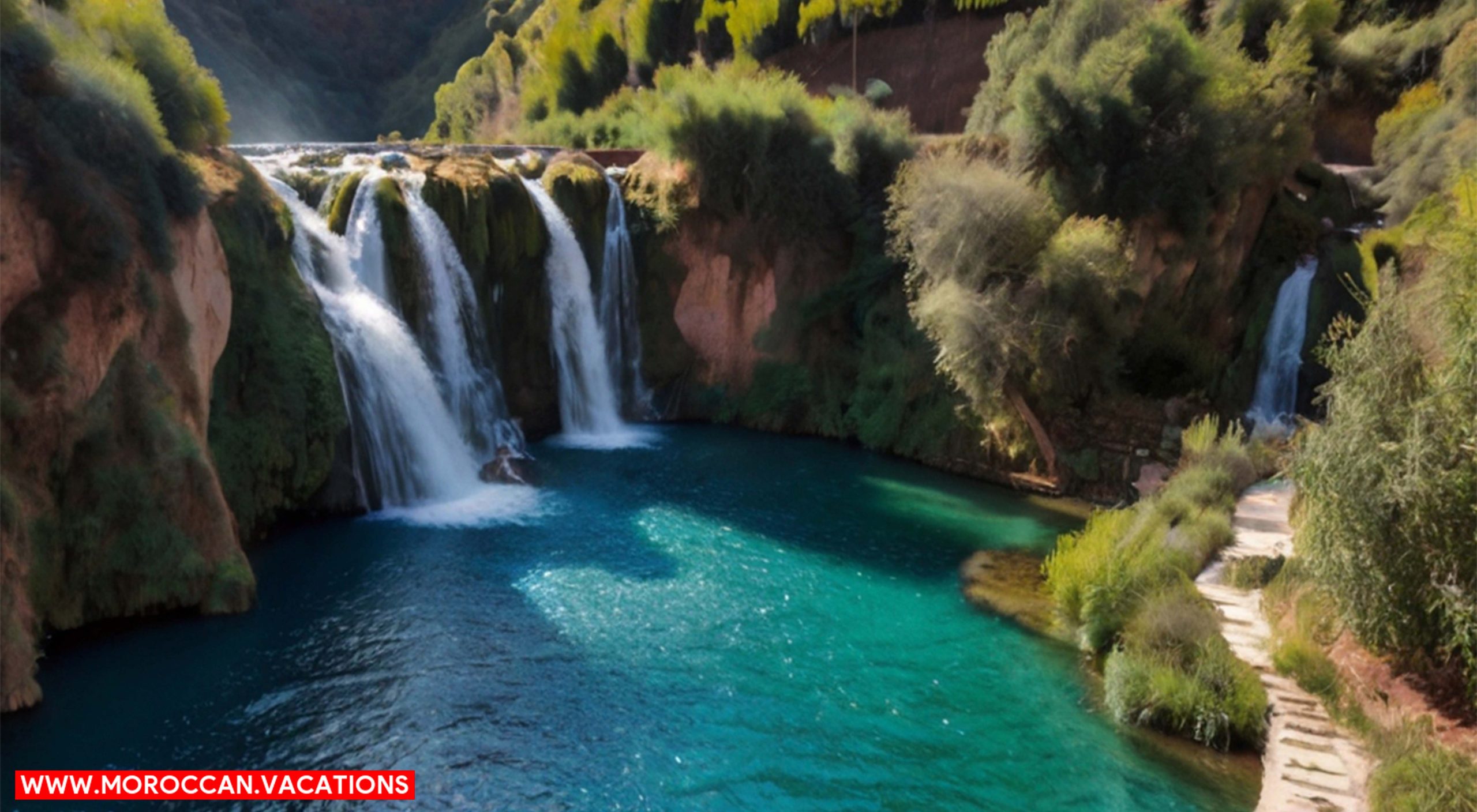 Chefchaouen beautiful waterfalls.